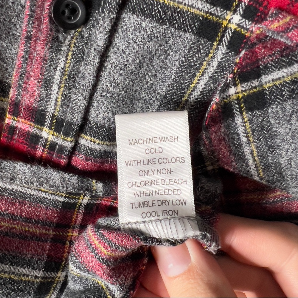 Fear Of God FOG Collection Two Sleeveless Flannel Button Up Shirt Men's Small - Picture 6 of 10